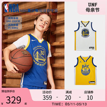 NBA球衣勇士库里青少年球衣场上运动衣篮球服男女正品官方旗舰店