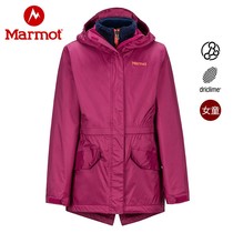 Marmot土拨鼠秋冬新款户外保暖舒适女童抓绒三合一冲锋衣46540