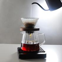 咖啡滤杯V形60过杯手冲咖啡器具用LB0911玻过璃耐热滤滤器家漏斗