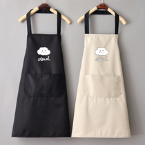擦手厨房家用围裙女夏季薄款防水防油工作服定制logo印字餐饮专用