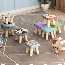 小凳子家用实木圆矮凳可爱儿童沙发凳宝宝椅子时尚卡通创意小板凳