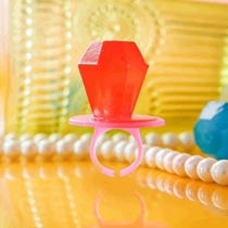 温莎公主戒指糖钻石糖口红糖儿童水果味创意抖音网红糖果幼儿园