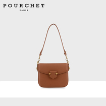 POURCHET/宝榭法国新款香猪包小众设计感女士包包轻奢气质斜挎包