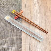 户外外出一人一筷便携式木筷子盒单人儿童学生成人餐具收纳盒套装