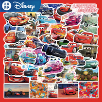 50张迪士尼动画赛车总动员贴纸手机壳手账本儿童玩具防水diy贴画