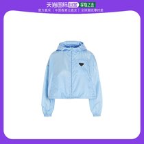 【99新未使用】香港直邮PRADA 女士浅蓝色连帽夹克 29X900-1WQ8-F