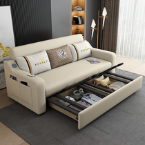 多功能可折叠科技布沙发床小户型客厅单双人坐卧两用推拉可储物