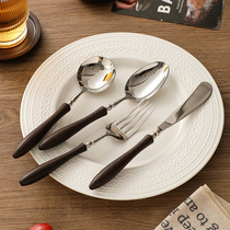 法式牛排刀叉套装304不锈钢西餐餐具高颜值牛扒刀叉勺三件套