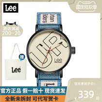 Lee手表男女新款情侣创意学生运动圆形石英复古腕表官方正品U343