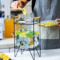 带龙头玻璃罐泡酒玻璃瓶带龙头饮料桶柠檬果汁罐水果茶桶冰箱冷水
