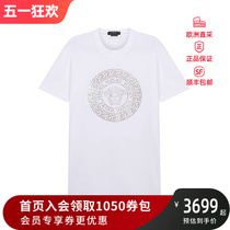 范思哲情人节 男士美杜莎头像圆领短袖男装T恤 1001619 1A01263
