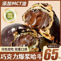 【现做现发】MCT巧克力爆浆哈斗流心泡芙纯脂糕点烘焙甜品蛋糕