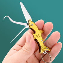 304不锈钢牙签小刀便携式随身携带创意牙签金属剔牙神器开瓶功能