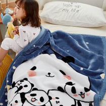 加厚儿童毛毯双层双面学生宿舍单人盖毯幼儿园午睡小被子冬季云毯