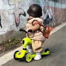 COOGHI酷骑二合一儿童滑板车1一3岁酷奇三合一滑步车四合一溜溜车