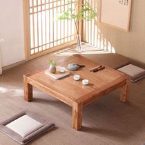 老榆木茶桌飘窗实木炕几榻榻米日式茶几中式简约阳台木桌