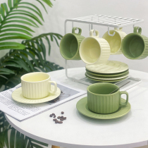 与家法式咖啡杯碟陶瓷杯子高档精致水杯家用英式下午茶杯茶具套装