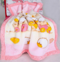 儿童拉舍尔毛毯幼儿园午睡专用冬季双层加厚新生婴儿宝宝毛绒盖毯