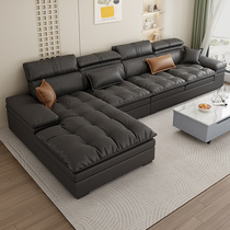 意式极简科技布沙发现代简约轻奢沙发客厅2023新款免洗乳胶法式风