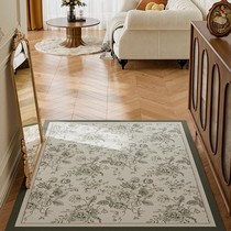 塔利亚法式轻奢入户地垫高级氛围感美式复古进门口可擦洗皮革地毯