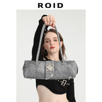 ROID真皮包包女名牌头层牛皮女士小众设计师独特大容量原创法棍包