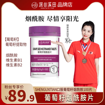 Shguxitian葡萄籽烟酰胺片富含维生素b1b2葡萄籽提取物内服100片