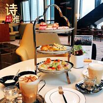英式下午茶点心盘架咖啡餐厅水果甜品蛋糕点心展示架欧式三层果盘