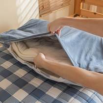 冬天保暖床垫新款可拆洗秋冬棉花垫被学生宿舍专用防潮床垫可折叠