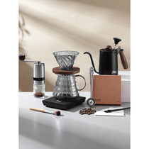 法风手冲咖啡壶套装手摇手磨咖啡机电动磨豆机小型咖啡豆研磨机