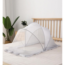 婴儿蚊帐防蚊罩婴幼儿床蚊帐免安装床上蒙古包小床新型折叠简易bb