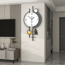 现代简约钟表客厅摆放时钟挂墙家用餐厅玄关背景装饰个性创意挂钟