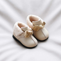 英国next road女宝宝棉鞋0一2-3岁保暖小童冬季加绒软底婴儿鞋子