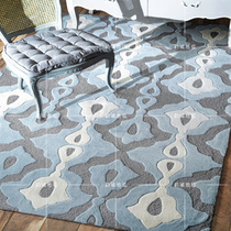 现代简约样板间地毯 欧美式客厅茶几大地毯卧室床边晴纶满铺地毯