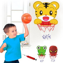 新款儿童篮球架悬挂式室内可升降篮球框卡通壁挂投篮架板