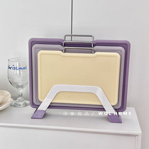 紫色分类组合菜板辅食婴儿双面塑料长方形砧板家用抗菌防霉菜板