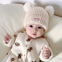 婴儿帽子秋冬款宝宝胎帽新生儿男女孩婴幼儿小月龄季公主可爱针织