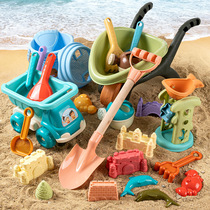 儿童海边沙滩玩具车宝宝海滩挖沙土工具沙漏铲子桶大号套装玩沙池