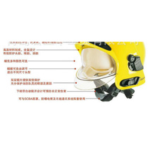 。MSA/梅思安 10158861消防头盔F1XF 中号黄色基本款 带照明模组