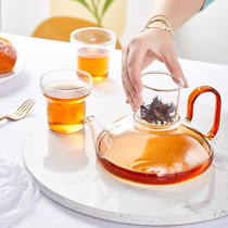 。香山茶咖壶耐热玻璃过滤泡茶壶茶水分离简易泡茶器具泡茶壶咖啡
