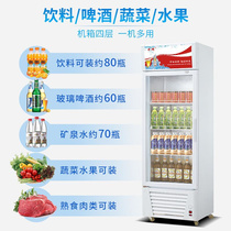 商用冷藏冷冻饮料柜保鲜展示柜超市啤酒柜便利店大容量立式冰箱