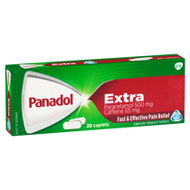 Panadol必理痛扑热息痛成人感冒退烧药 进口痛经首选止痛片加强型