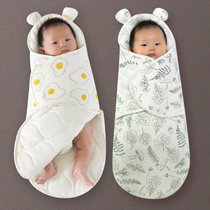 新生婴儿睡袋包被秋冬加厚款 初生儿宝宝抱被防惊跳襁褓四季