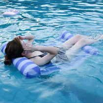 新款浮床充气浮椅水上漂浮垫躺椅儿童游泳装备浮板浮排泳池玩具浮