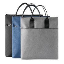 学生手提袋拎书袋大容量文件袋男女士文件包防水帆布美术袋小号儿