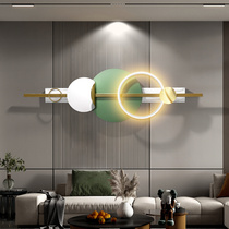 轻奢客厅装饰画立体餐厅铁艺LED发光挂画高档沙发背景墙壁画带灯
