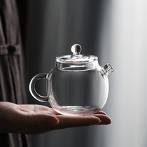 光一玻璃泡茶壶精致迷你小号单壶一人用单人专用透明功夫茶具套装