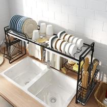 厨房水槽沥水架单槽洗碗盆水池边台面上方碗碟收纳小号迷你置物架