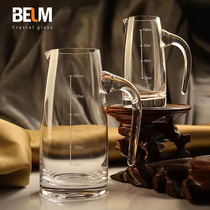 中式带刻度分酒器红酒醒酒器家用欧式水晶玻璃酒具带把白酒分酒壶