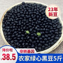 非转基因黑豆 农家自产有机绿心新黑小豆5斤青仁打豆浆专用发芽