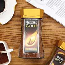 现货德国进口Nescafe雀巢金牌特醇香浓纯黑速溶咖啡粉200克大瓶装